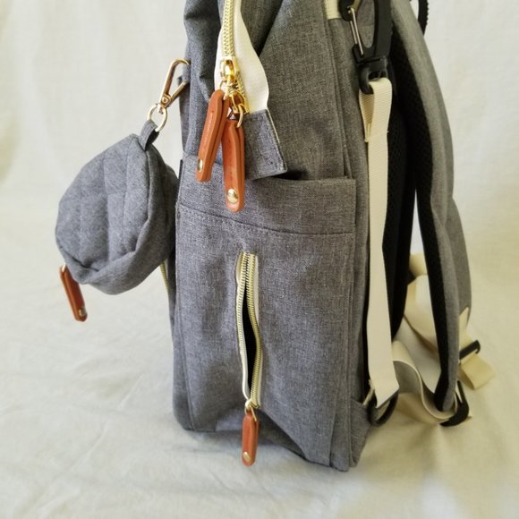 NWT! Childlike Behavior Backpack w/Anti-Theft, Pacifier Pouch, & Stroller Straps - Picture 8 of 16